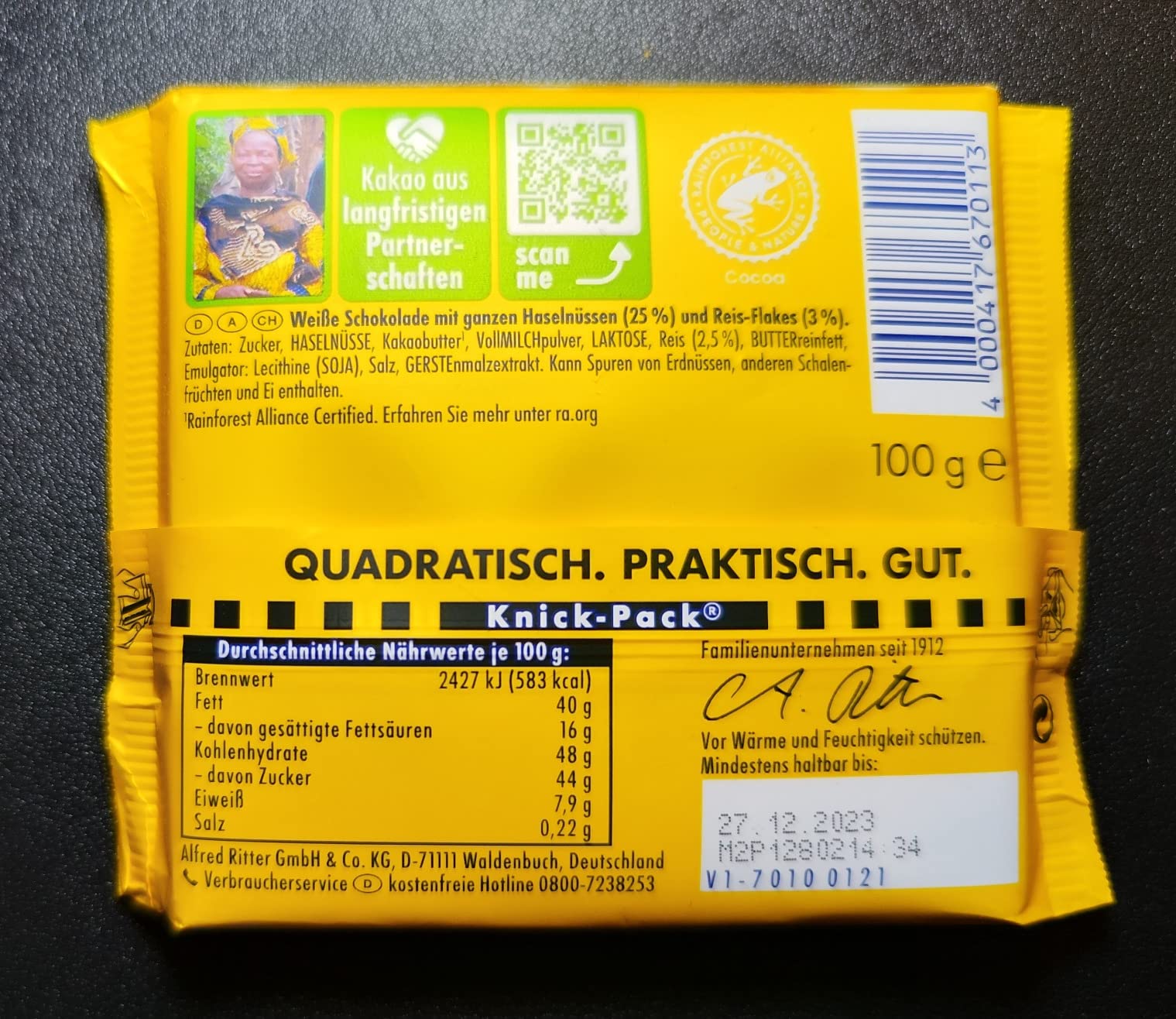 Endlich wieder weiß mit ganzen Nüssen