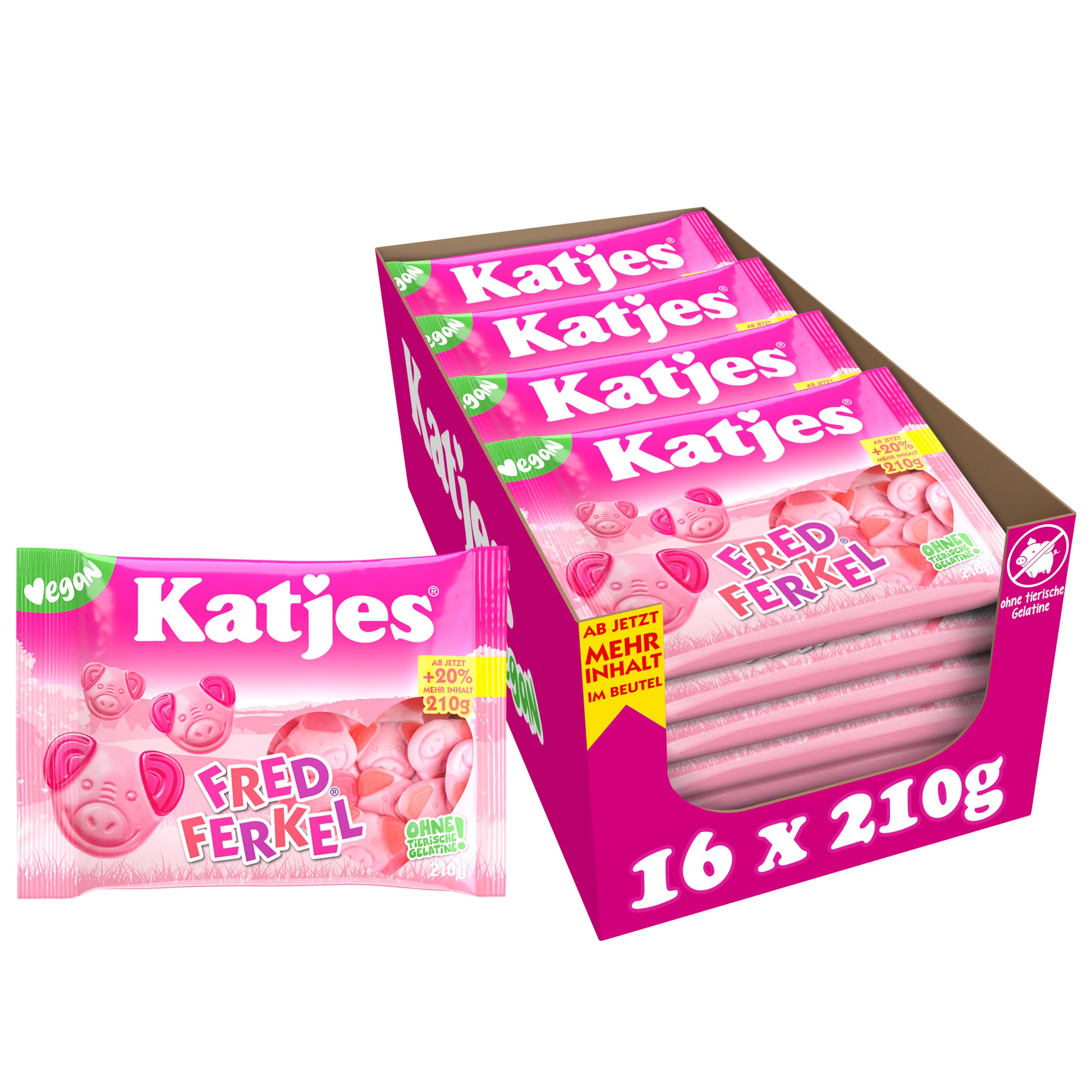 katjes-fred-ferkel-schaumzucker-mit-fruchtgummi-vegan-16-x-210-g image 1