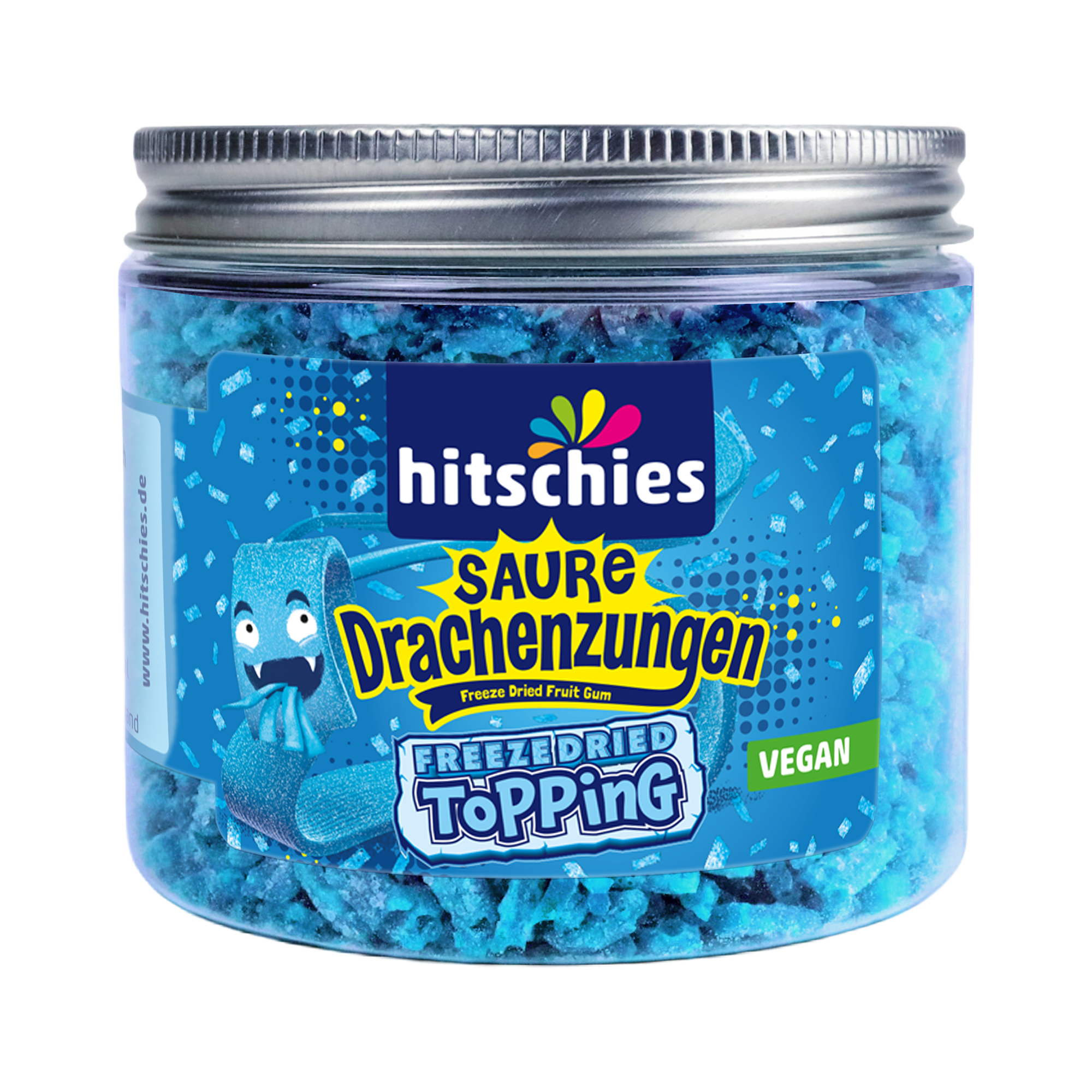 hitschies-saure-drachenzungen-freeze-dried-topping-blau image 1