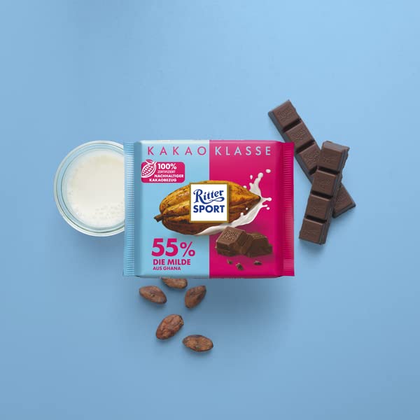 ritter-sport-die-milde-55-aus-ghana-dunkle-milchschokolade-100-g image 5