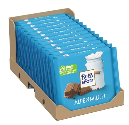 ritter-sport-alpenmilch-vollmilchschokolade-mit-honig-karamellnote-12-x-100-g image 4