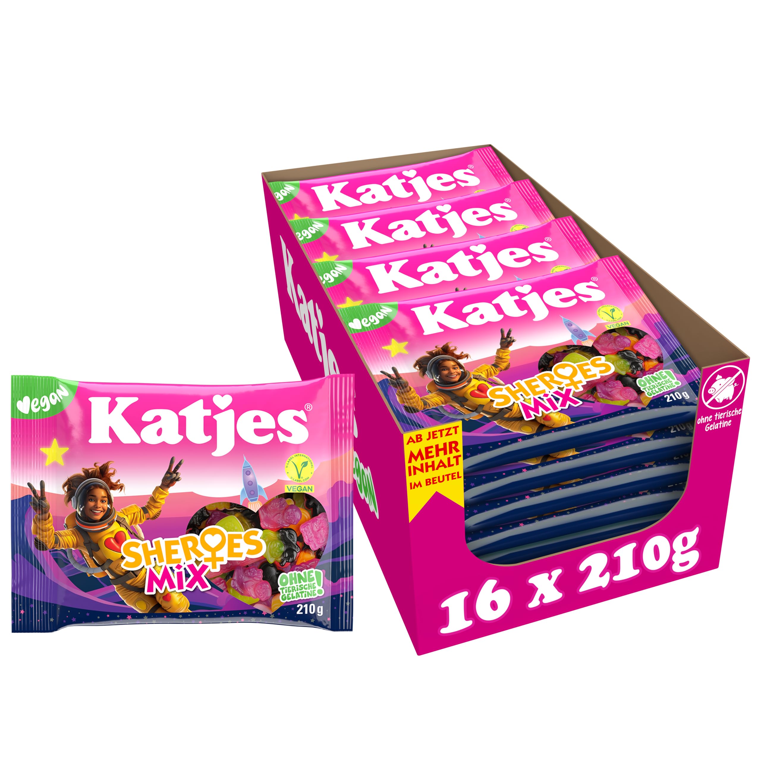 katjes-sheroes-mix-fruchtgummi-vorratspack-vegan-16-x-210-g image 1