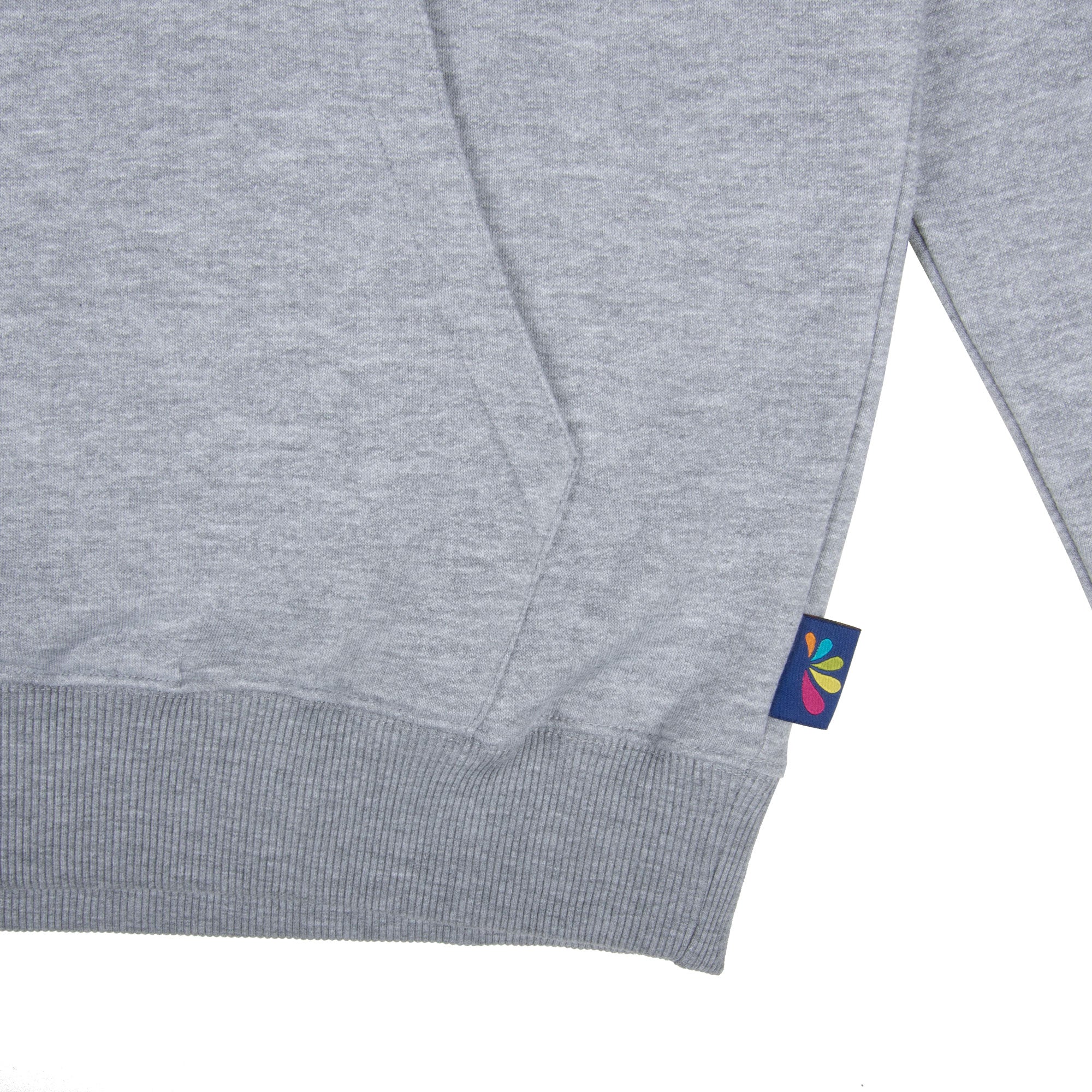 hitschies-hoodie-grau-melange-unisex-pullover-mit-logo-stick-70-cotton image 3