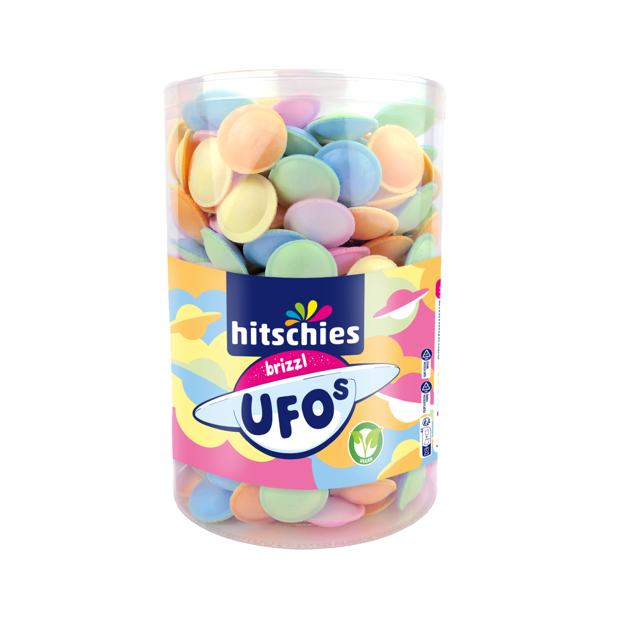 hitschies-brizzl-ufos-dose-brause-ufos-sauer-vegan-vorratsdose image 1