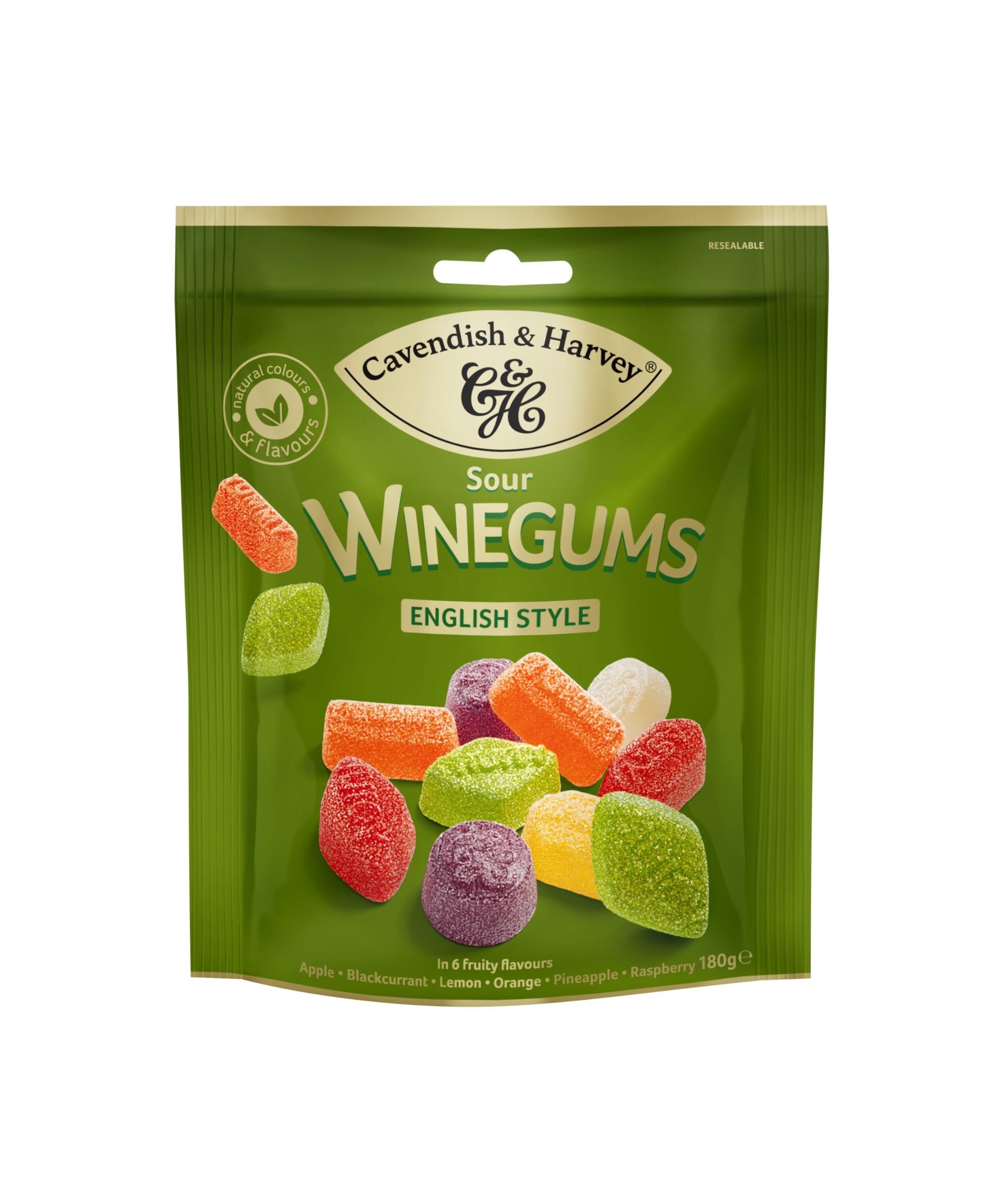 cavendish-harvey-sour-winegums-for-connoisseurs-saure-weingummis-14-x-180-g image 1